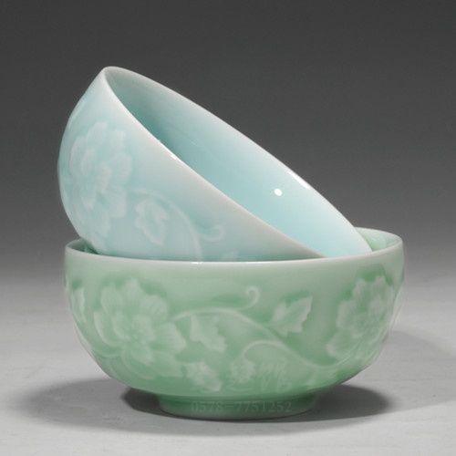 龙泉青瓷精美餐具创意碗陶瓷吃饭米饭碗复古碗中式健康碗送礼在类目 餐饮具, 餐具, 碗中 - 来自Buy2taobao.com提供专业的淘宝代购服务