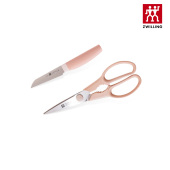 虾粉色 厨房多用剪刀2件套 德国双立人Now S系列蔬菜刀