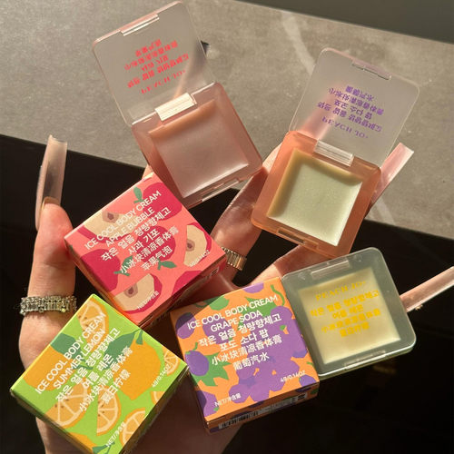 PEACH JO+小冰块清凉香膏清新留香固体香水去异味全身持久香水女