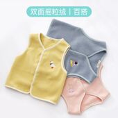 奥利绒儿童马甲背心春秋内穿薄女童宝宝幼儿园秋冬冬季 保暖女薄绒