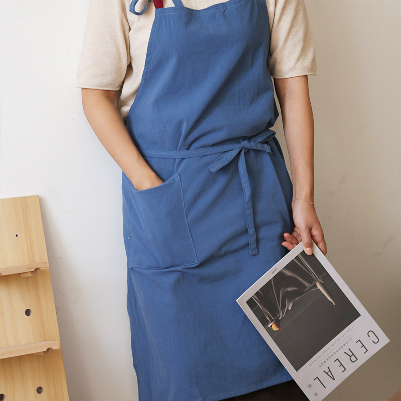 舒适纯棉布长围裙包邮夏季薄款包臀胖人家用厨房防油污水定制logo,家庭/个人清洁工具,围裙,淘宝优惠券,粉丝福利购,淘宝优惠卷