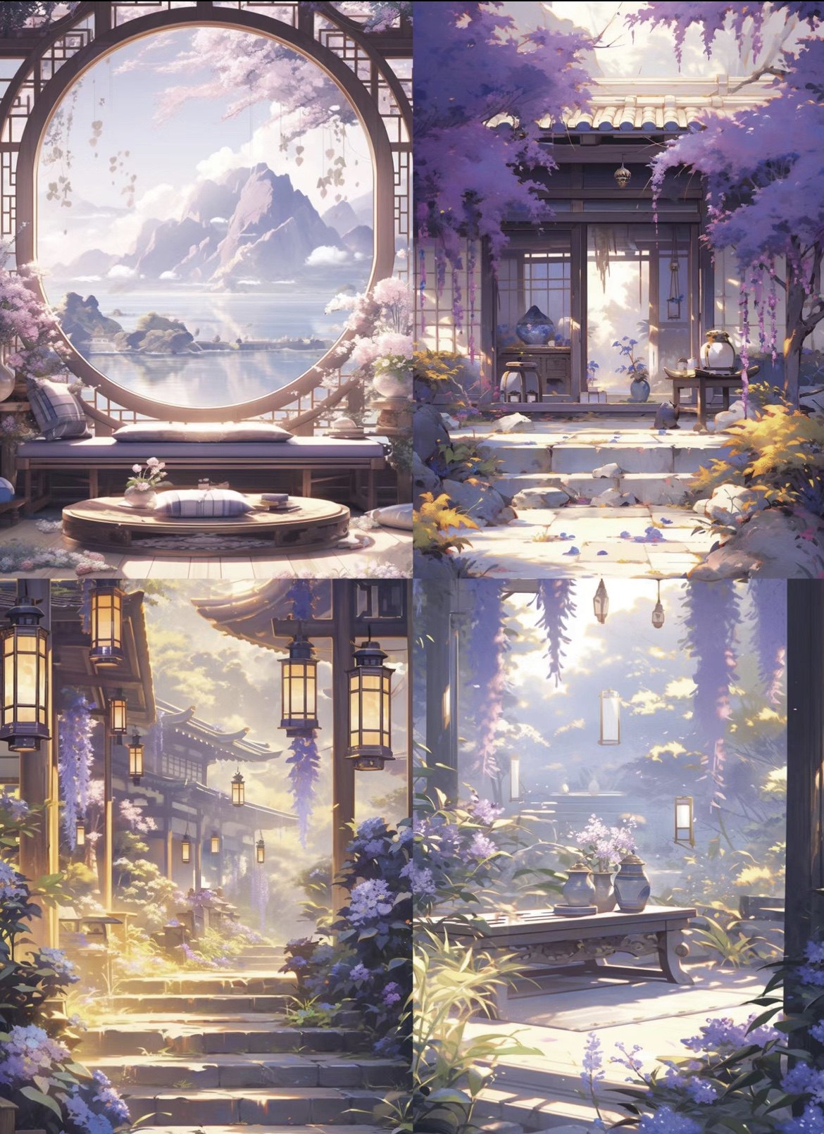 古风大背景造景链接一  和纸 pet贴纸胶带 手帐素材 拼贴 流麻