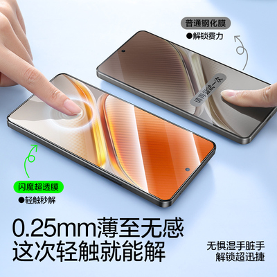 闪魔适用iQOONeo10钢化膜iqooneo10Pro手机钢化膜neo 10的超声波秒解锁无尘仓秒贴vivo新超清保护防指纹摔