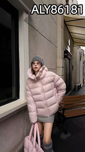 ALY86181小豌豆95白鸭绒新款韩版宽松连帽羽绒服女短款面包服