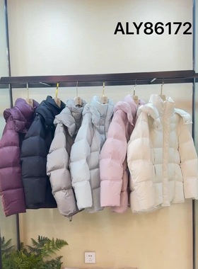 商场同款阿琅倚ALY86172连帽可拆95绒子含量白鸭绒羽绒服