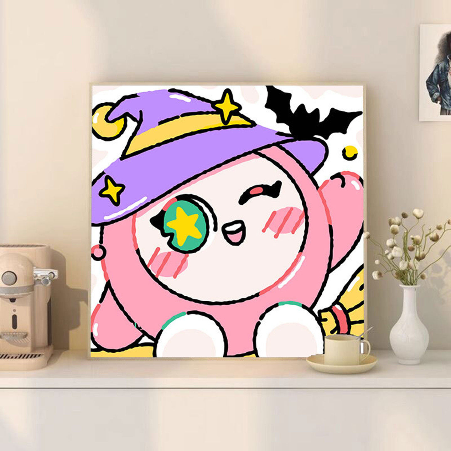 DIY数字油画蛋仔派对填色可爱卡通治愈丙烯 儿童房客厅装饰手工绘,家居饰品,DIY/数字油画,淘宝优惠券,粉丝福利购,淘宝优惠卷