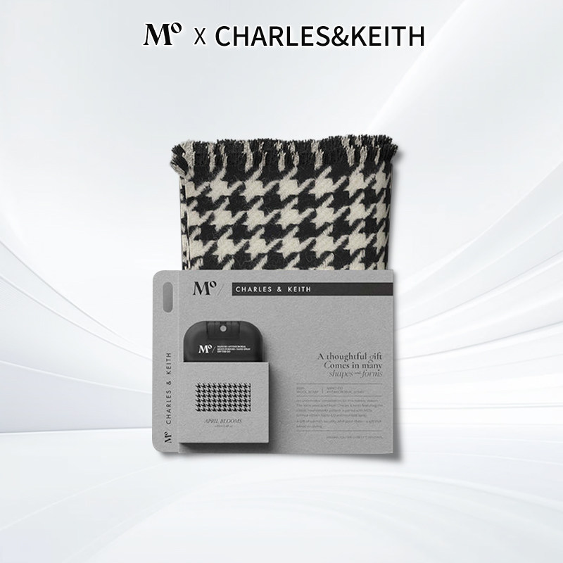 MO X CHARLES&KEITH联名款小CK围巾男女通用冬季羊毛保暖披肩送礼