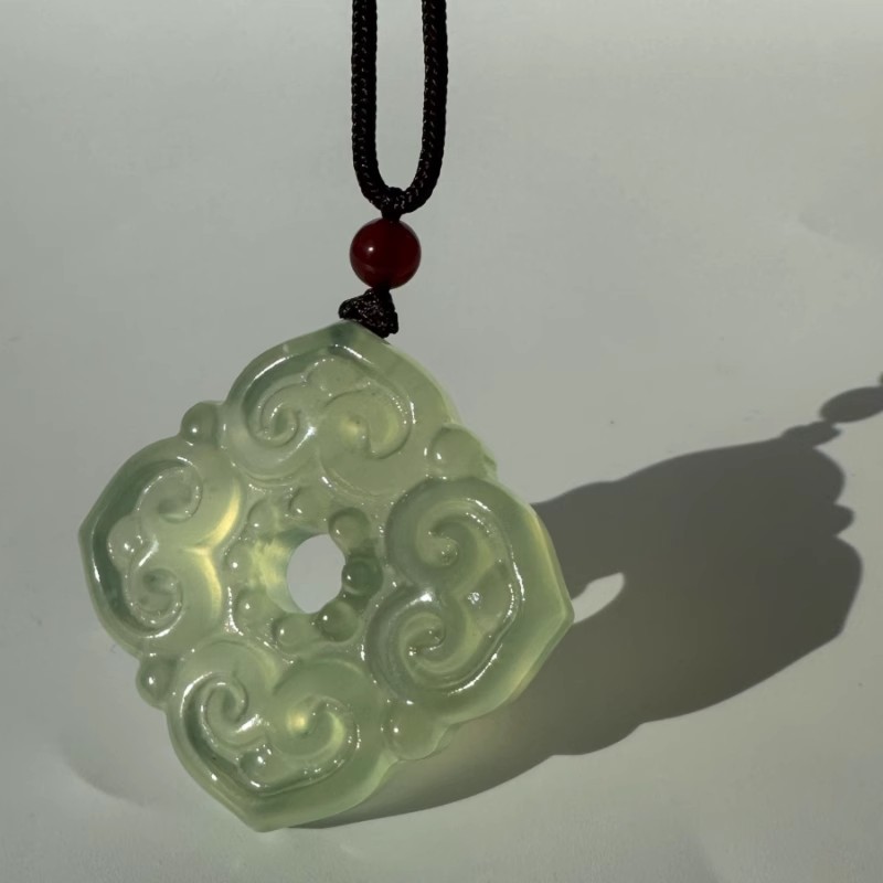 四方如意吊坠项链玉坠挂件新国风