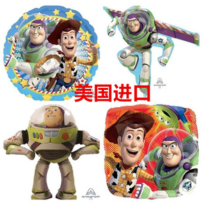 美国Anagram大号 巴斯光年Toy Story Buzz玩具总动员超人物气球