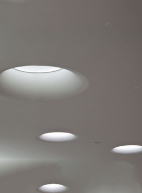 意大利plaster天花灯嵌入式无边框酒店别墅客厅展厅过道LED石膏灯