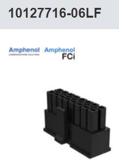 10127716-06LF 6P 胶壳 工业 Minitek Power 3.0线对板 FCI连接器