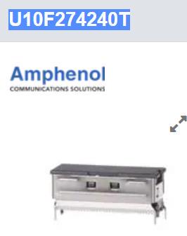 U10F274240T 安费诺 I/O 连接器 SlimSAS X8 Vertical LP 74P