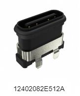 安费诺 12402082E512A USB4 GEN3, Type C 双层 SMT IP68