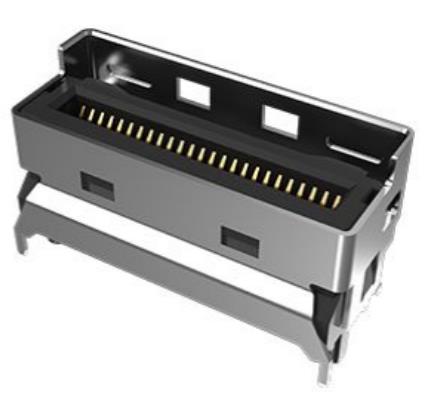 G42V15312HR Mini Cool Edge IO(MCIO), PCIe Gen4, Surfacemount