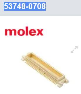 53748-0708 板对板与夹层连接器 70CKT PLUG SMT DR VERTICAL