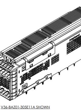 V36BAZ01005000A ExtremePort QSFP-DD 112G 2x1 cage assembly