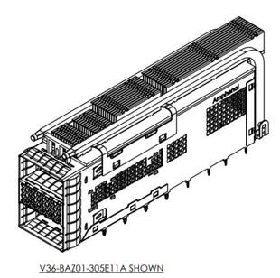 V36BAZ01005000A ExtremePort QSFP-DD 112G 2x1 cage assembly