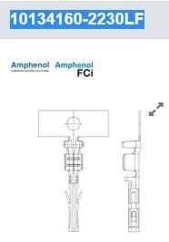 10134160-2230LF 集管和线壳 Minitek Power3.0 Rec Term Tin