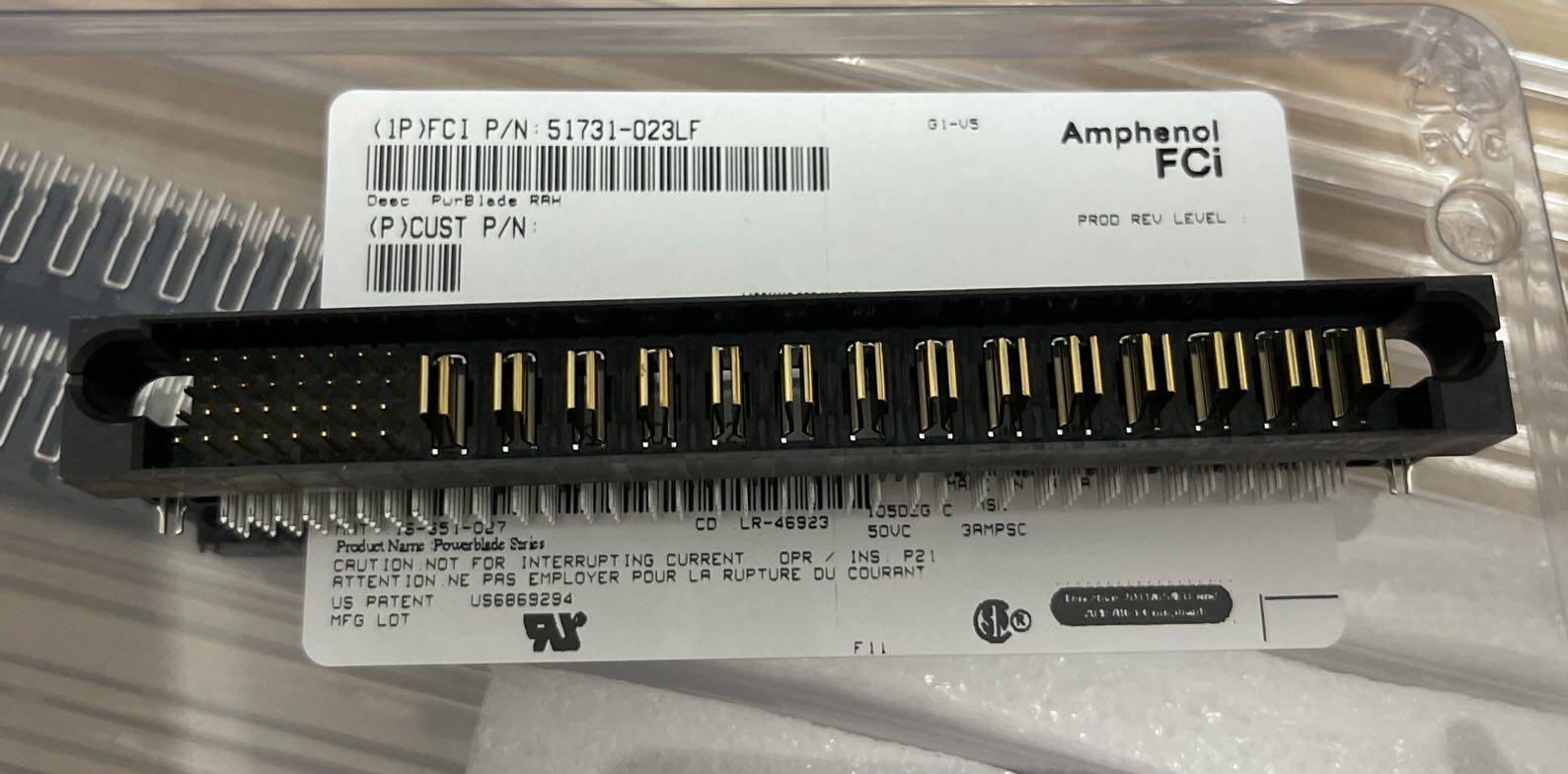 51731-023LF PWRBLADE FCI连接器 RAH-模块电源14P32S 弯公