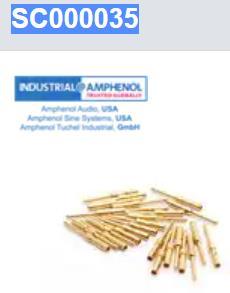 SC000035 环形公制 Pin Contact Rock Solid 1.0mm 安费诺工业