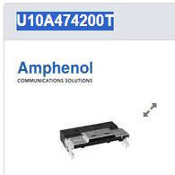 U10A474200T 安费诺 SlimSAS R/A X8 30U