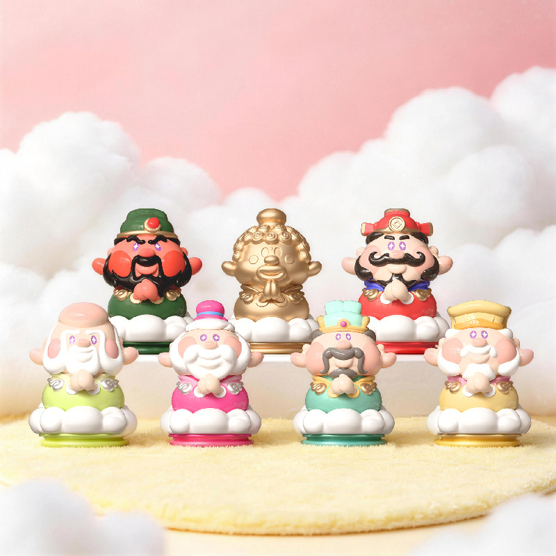 行运殿财神盲盒招财摆件转运礼物
