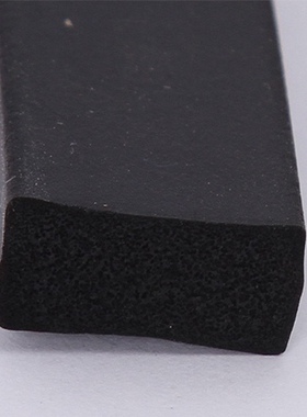 20*20mm橡胶发泡条 海绵密封条 黑色橡胶密封条5mm10mm15mm20mm30