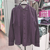 衬衫 Baleno班尼路专柜男装 88534006 修身 纯棉法兰绒长袖 秋冬款 时尚