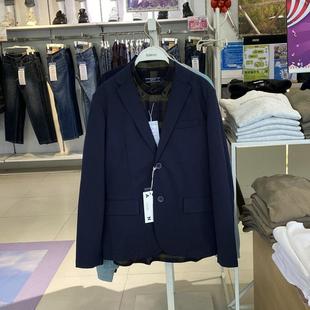 休闲商务便服修身 班尼路 男士 西装 弹力单西外套85006004 urban秋季