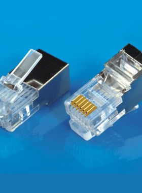 加长RJ25 屏蔽6PIN芯电话 RJ12六芯6P6C 机器人数控RJ11水晶头