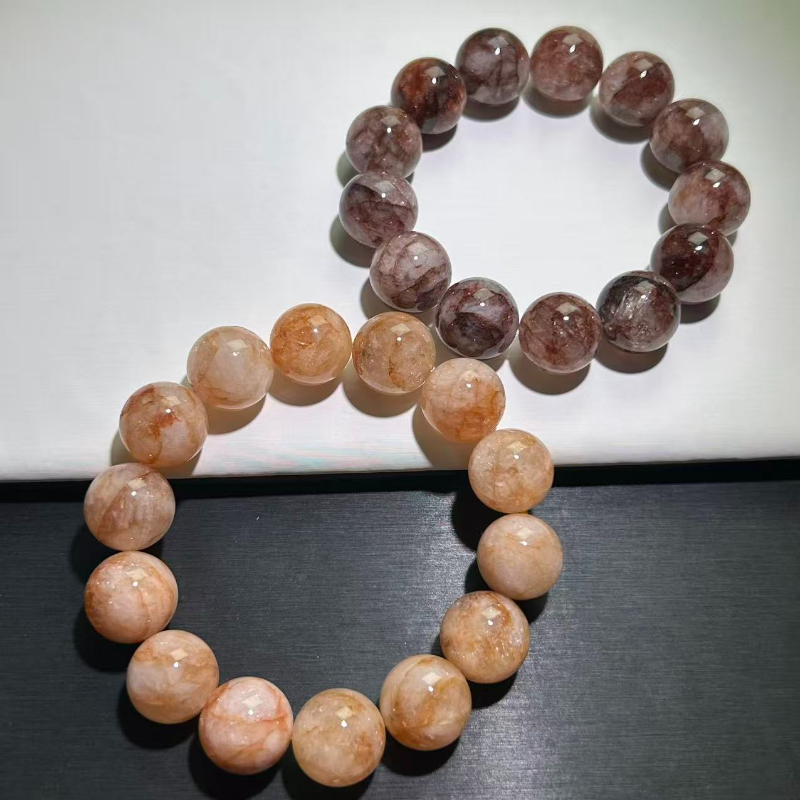 清仓便宜红胶花手串水晶手链女男黄浇花红胶花胶花金黄锦鲤胶花