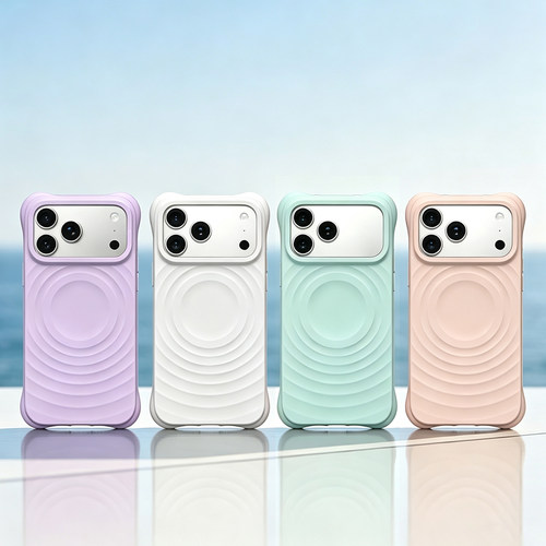 纯色波漾手机壳 MagSafe磁吸 适用苹果iPhone17ProMax/17Pro/16ProMax/16Pro/16手机壳