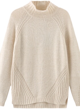 Mind Bridge秋冬女士休闲百搭半高领针织衫毛衣少量MVKT721B-998