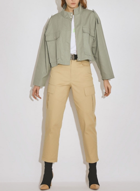 Basic House/百家好秋冬女士时尚休闲九分裤少量HUPT927A-698