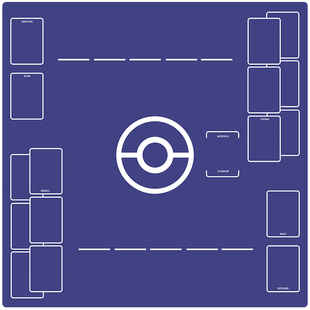 精灵宝可梦双人对战垫PTCG卡垫决斗盘战斗游戏卡牌橡胶垫定制桌游