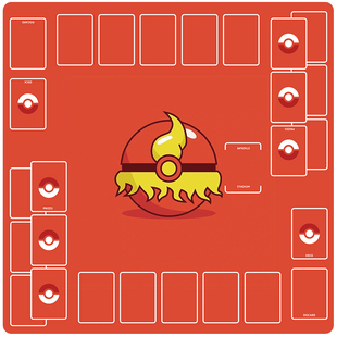 宝可梦卡垫双人对战牌垫PTCG桌垫定制精灵口袋妖怪橡胶桌游垫子