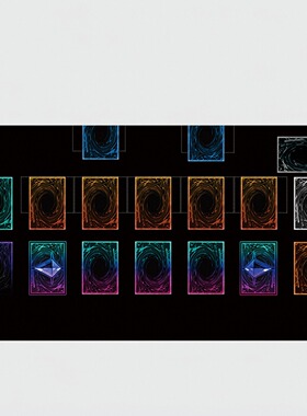 游戏王桌垫卡垫单人场地决斗盘Yugioh橡胶垫对战桌布定PlaymatDIY