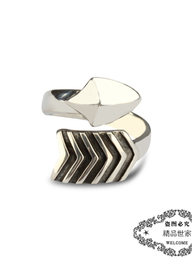 Cody Sanderson余文乐同款箭头戒指男女情侣指环S925银