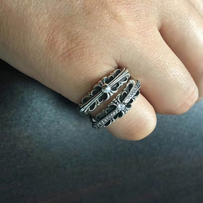 窄版指环纯银尾戒雪梨同款