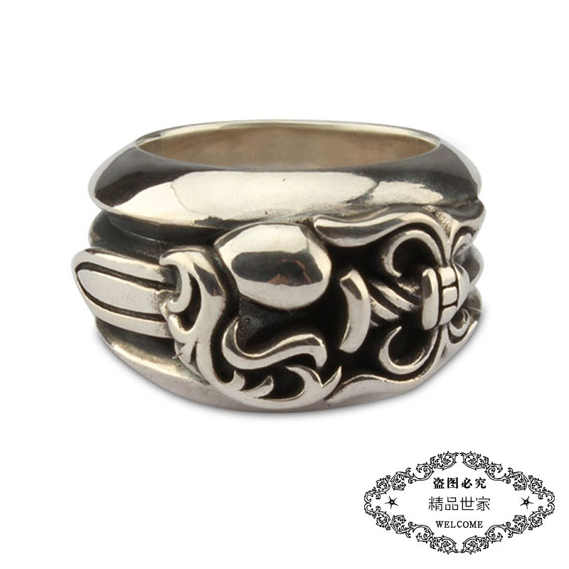 摇滚风桃心宝剑戒指gd网红同款