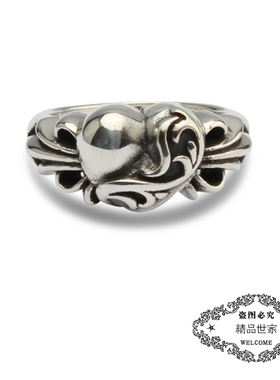 桃心指环纯银尾戒