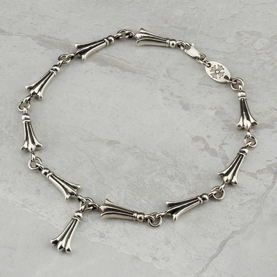 暗黑风周扬青网红同款纯银手环