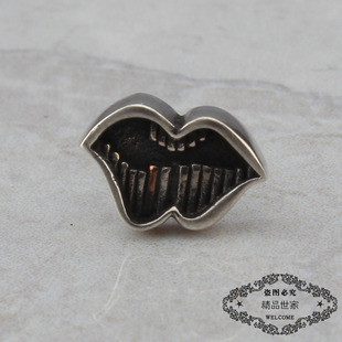 ROCK HEARTS牙齿 嘴巴耳钉 耳坠 耳环GD金南俊 网红同款 S925纯银