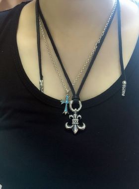 时尚风百搭复古船锚纯银童军花