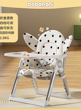 宝宝餐椅便携式可折叠婴幼儿吃饭学坐椅外出多功能儿童餐桌椅bb凳