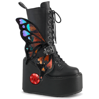 美国代购厚底拉链短靴女靴