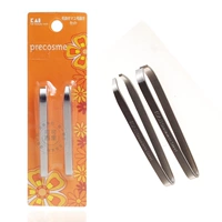 Японские накладные ресницы из нержавеющей стали, щипцы для завивки ресниц, пинцет для бровей, 2 шт