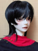 新款 娃娃6分假发狼尾bjd假毛3分软丝少年毛发4分妹妹头中分长刘海