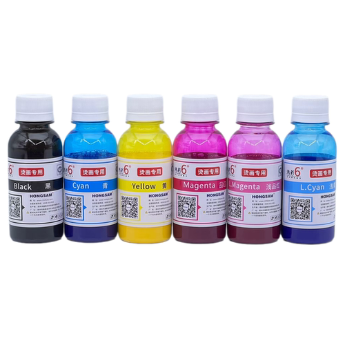 正品鸿彩6烫画专用颜料墨水印纯棉衣服热转印烫画墨水100ml - 封面
