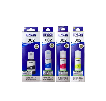 Epson 002 Оригинальные четырехколорные чернила, подходящие для L4266 L4267 L4268 L6266 L6278 L6298 Printer